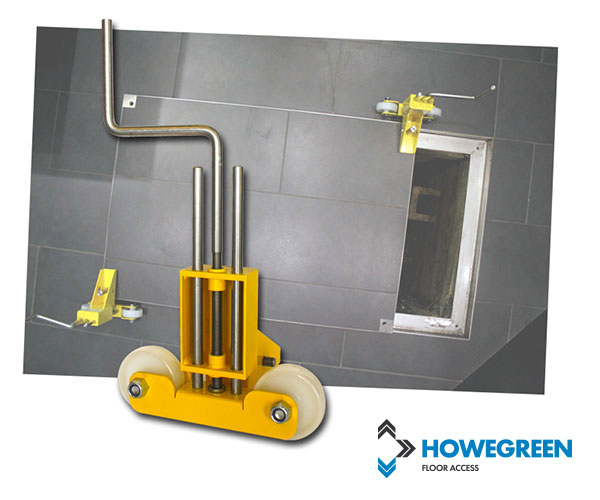 Howe Green floor access cover lifting skate